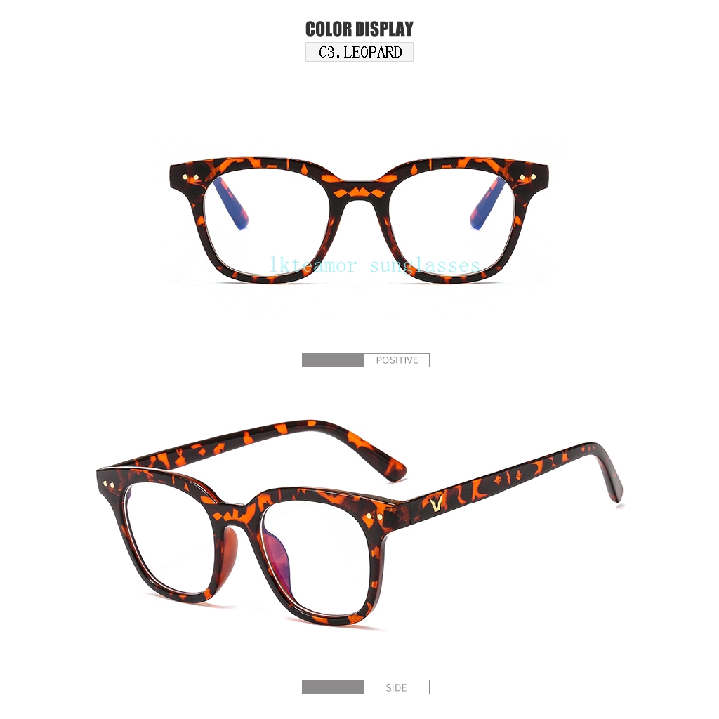 Kính mát gọng vuông chống sáng xanh thời trang cho nam nữ | BigBuy360 - bigbuy360.vn