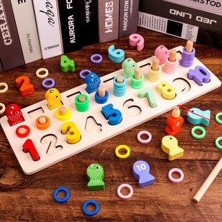Bộ câu cá số học Montessori mẫu mới nhất 2019 - Bộ đồ chơi toán học