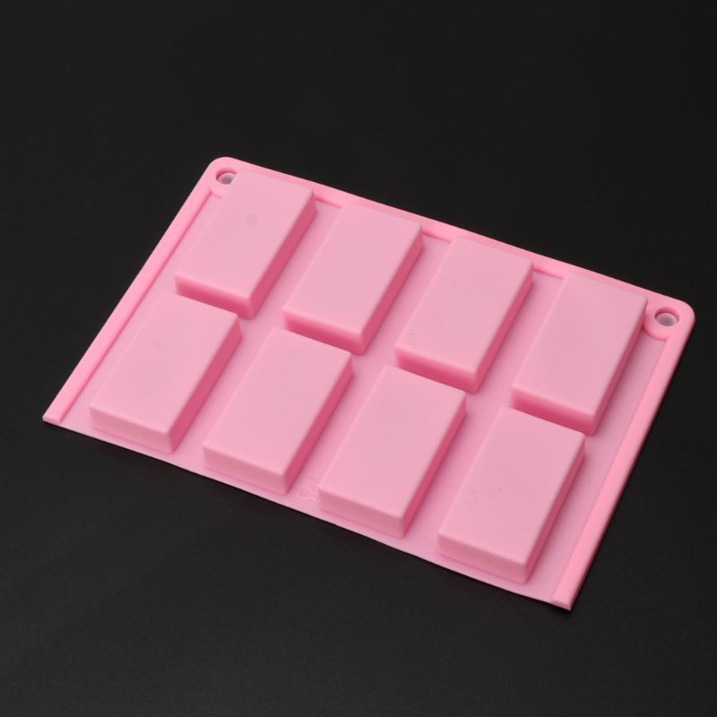 NAV 8 Cavities Rectangle Cuboid Silicone Mold Soap Dried Flower Resin Mold DIY Tools