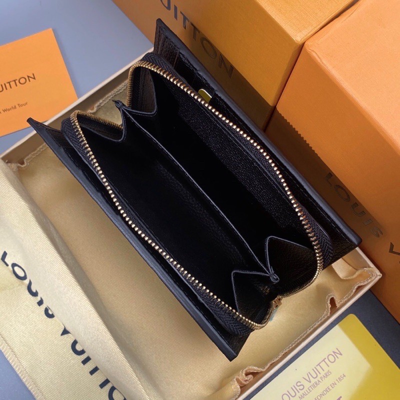 Ví dài nhiều ngăn có khoá kéo da thật cao cấp LV Louis Vuitton