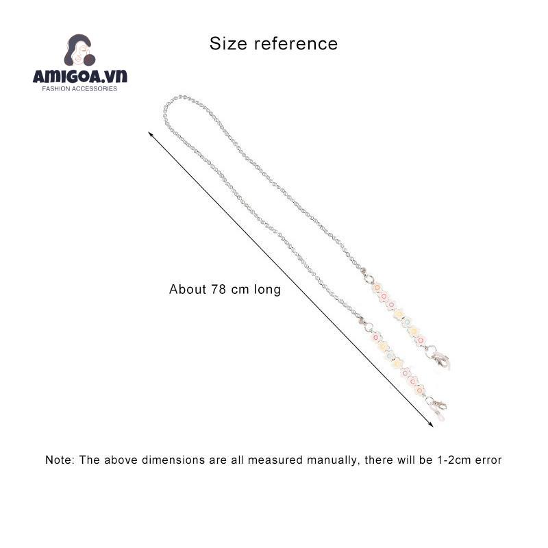 ✨✨Eyeglasses / mask strap made of transparent acrylic decorative cute smile face