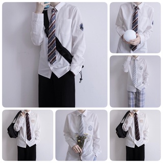 Áo sơ mi - dk brand yan muxi - áo màu trắng dài tay #somi #dk #seifuku #jk