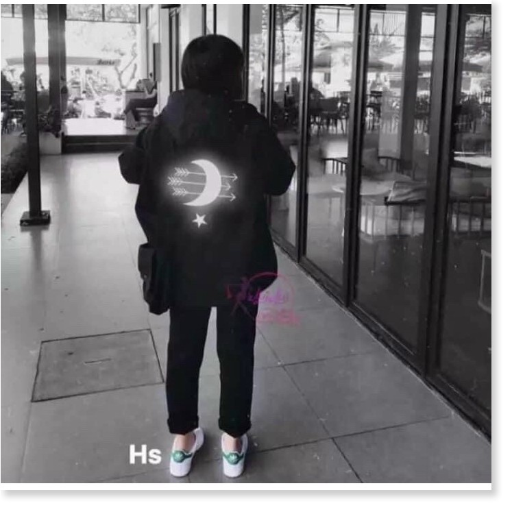 ÁO KHOÁC DÙ PHẢN QUANG UNISEX MŨI TÊN MẶT TRĂNG CỰC CHẤT SIÊU ĐẸP KOKO MI STORE