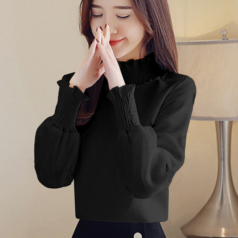 Áo Thun Nữ Dài Tay Cổ Tròn Thời Trang Hàn