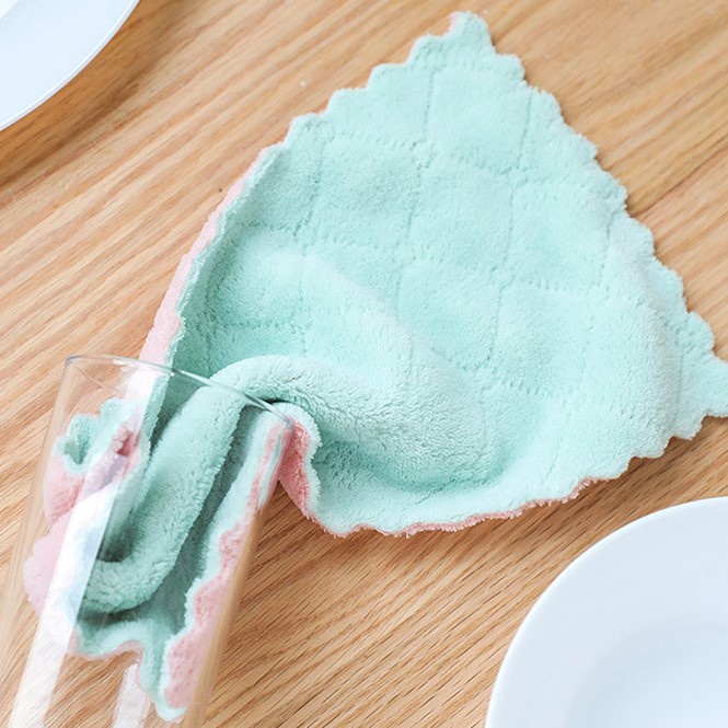 Combo 10 khăn lau bếp đa năng 2 mặt siêu thấm hút đa năng mềm mịn zic zac