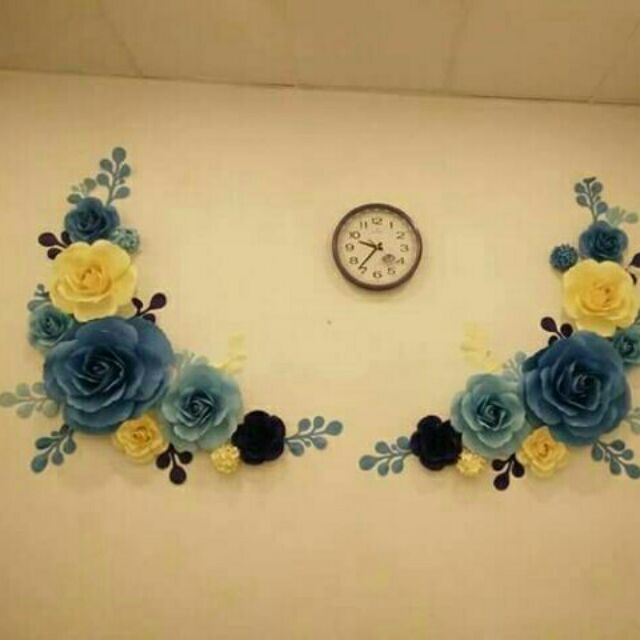 Set  bông giấy trang trí backdrop