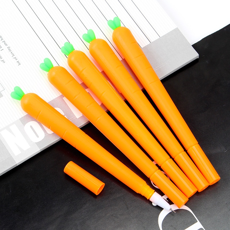 Bút Mực Gel Ngòi 0.5 mm Hình Củ Cà Rốt Dễ Thương