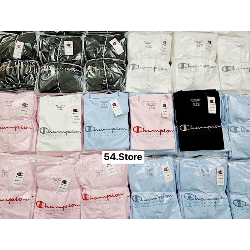 Tee Cʜᴀmᴘɪᴏɴ 3Line thêu toàn bộ chữ. | BigBuy360 - bigbuy360.vn