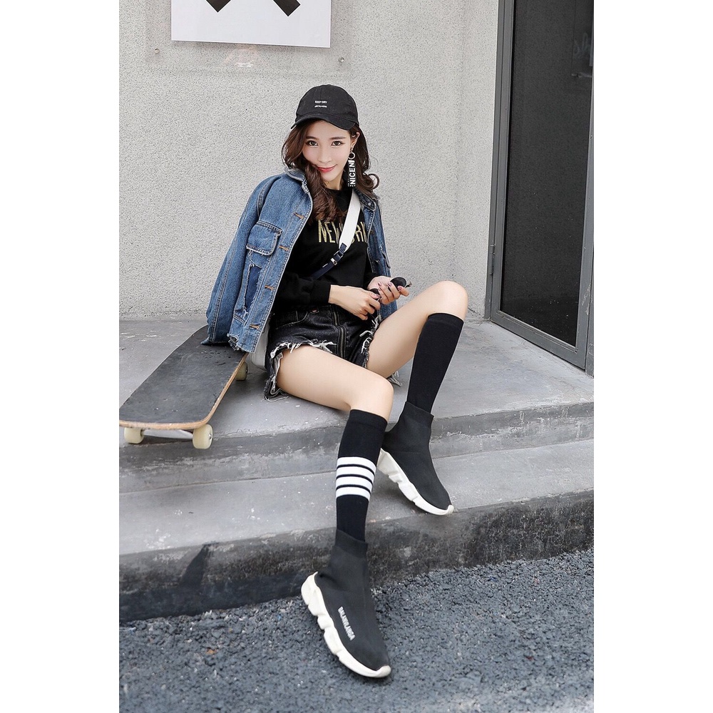 Tất - Vớ nữ ngang gối Style Hàn cá tính