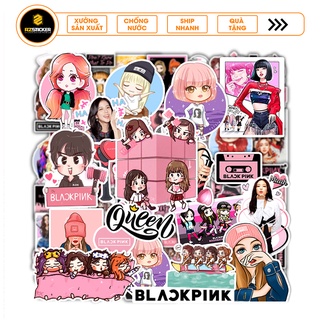 Sticker Hình Blackpink Đáng Yêu Dán Nón Bảo Hiểm , Trang Trí Sổ Tay