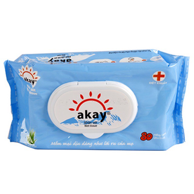 Thanh Hóa - Khăn ướt đa năng AKAY không mùi 90 tờ