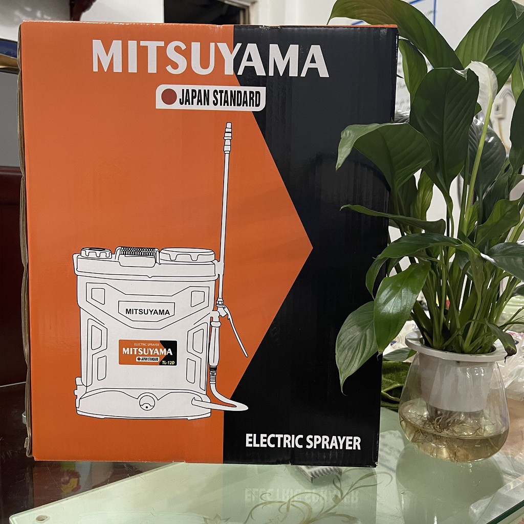 Bình phun điện, Bình bơm phun thuốc trừ sâu đeo vai Mitsuyama TL-12D , hàng chất lượng