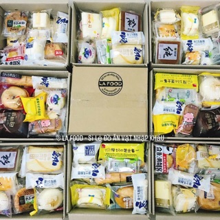 Hộp bánh mix nhiều vị 30 bánh nhập khẩu Đài Loan - Hsd 2 tháng