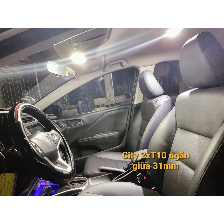 Bộ đèn Honda City led nội thất led trần T10 và 31mm