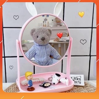 Gương tai gấu mẫu mới để bàn siêu cute