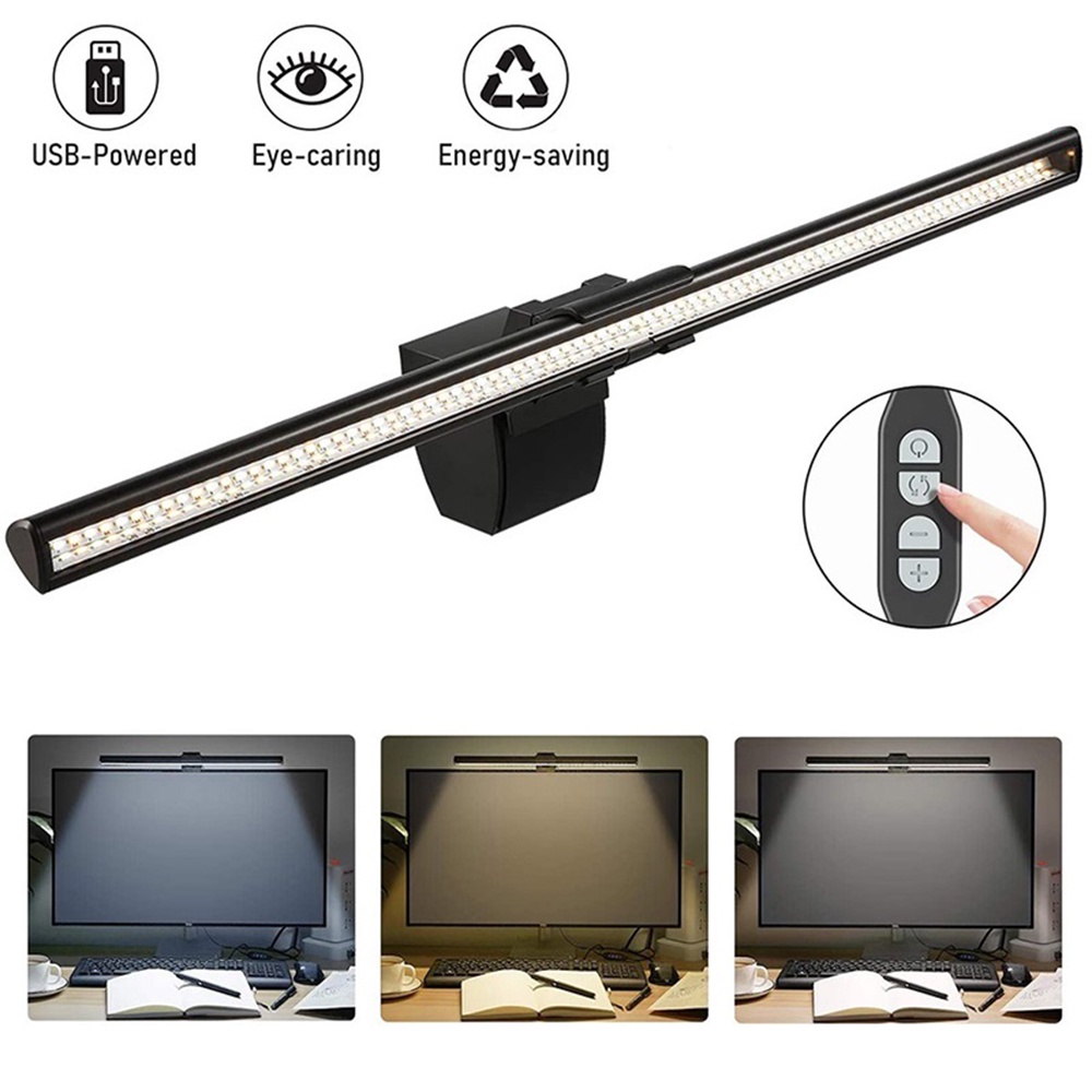 CANMEIJIA Thanh đèn chiếu sáng màn hình máy tính CANMEIJIA RGB USB 5 màu sắc độ sáng điều chỉnh được bảo vệ mắt