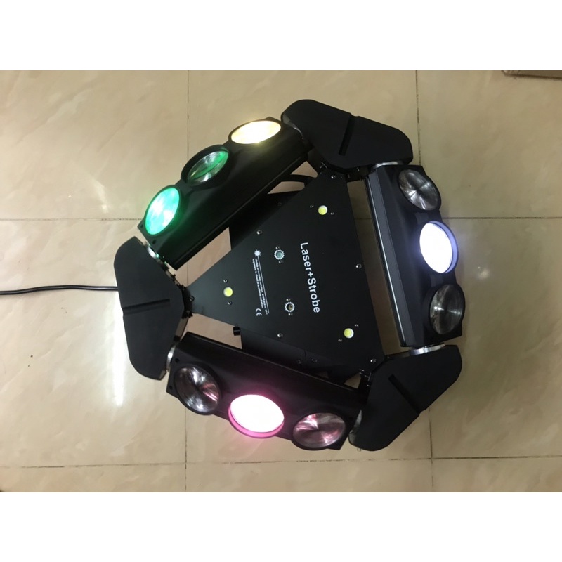 Đèn moving 9 mắt có laser và chớp mới nhất