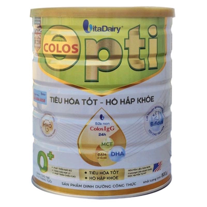 SỮA BỘT COLOSOPTI TIÊU HOÁ TỐT, HÔ HẤP KHOẺ 800G ( có QR tích app)