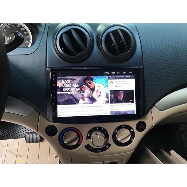 Mặt dưỡng kèm dây nguồn zin màn hình android cho xe CHEVROLET AVEO