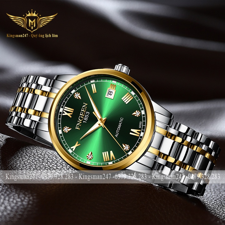 Đồng hồ cơ nam chính hãng Fngeen 6050 dây thép không gỉ, cơ automatic tự động, thời trang sang trọng [Tặng tháo dây] | BigBuy360 - bigbuy360.vn