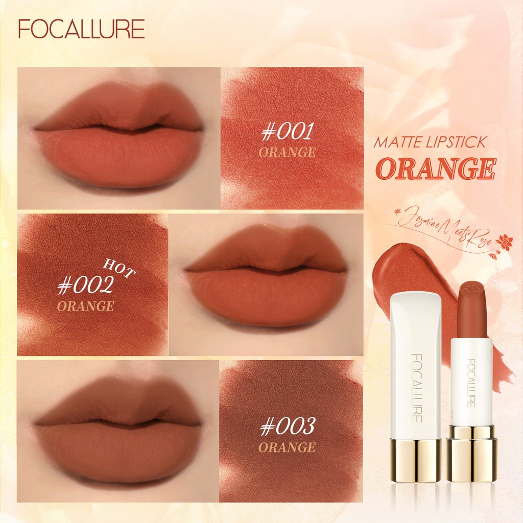 Son môi Focallure Jasmine Meets Rose sắc tố cao kháng nước lâu trôi mịn mượt đôi môi 30g | BigBuy360 - bigbuy360.vn