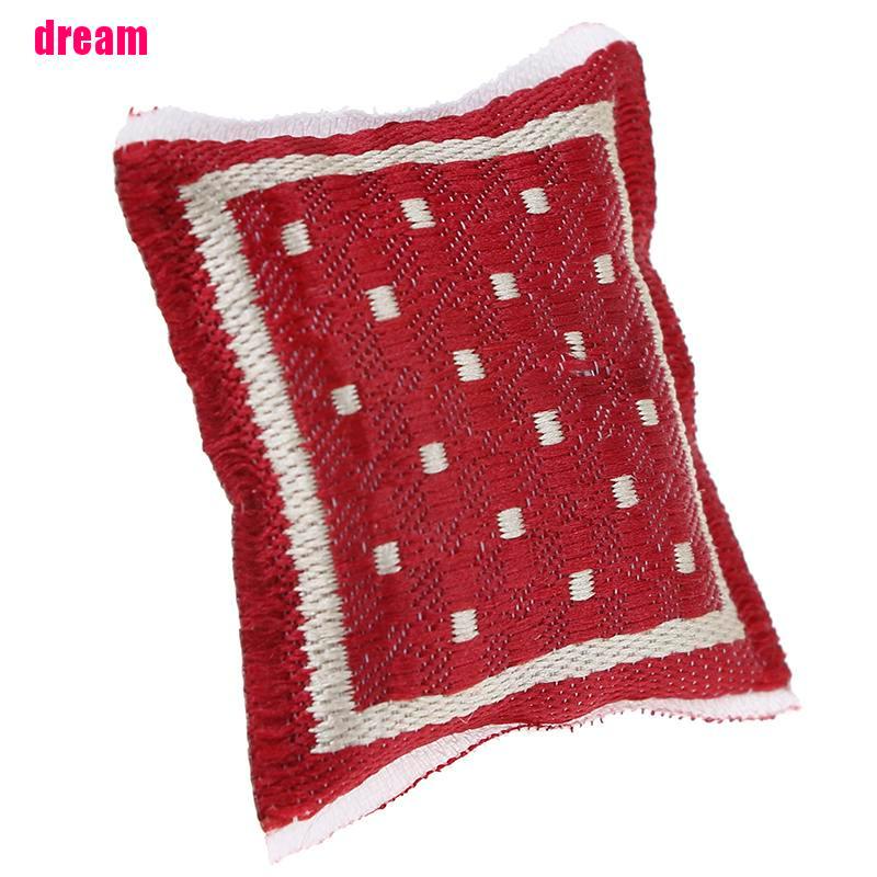 Gối Cotton Hình Vuông Trang Trí Nhà Búp Bê Tỉ Lệ 1: