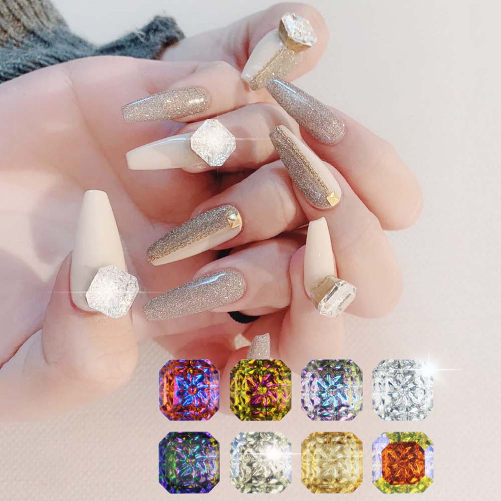 [Hàng mới về] Set 8/ 12 phụ kiện 3d trang trí móng tay nghệ thuật