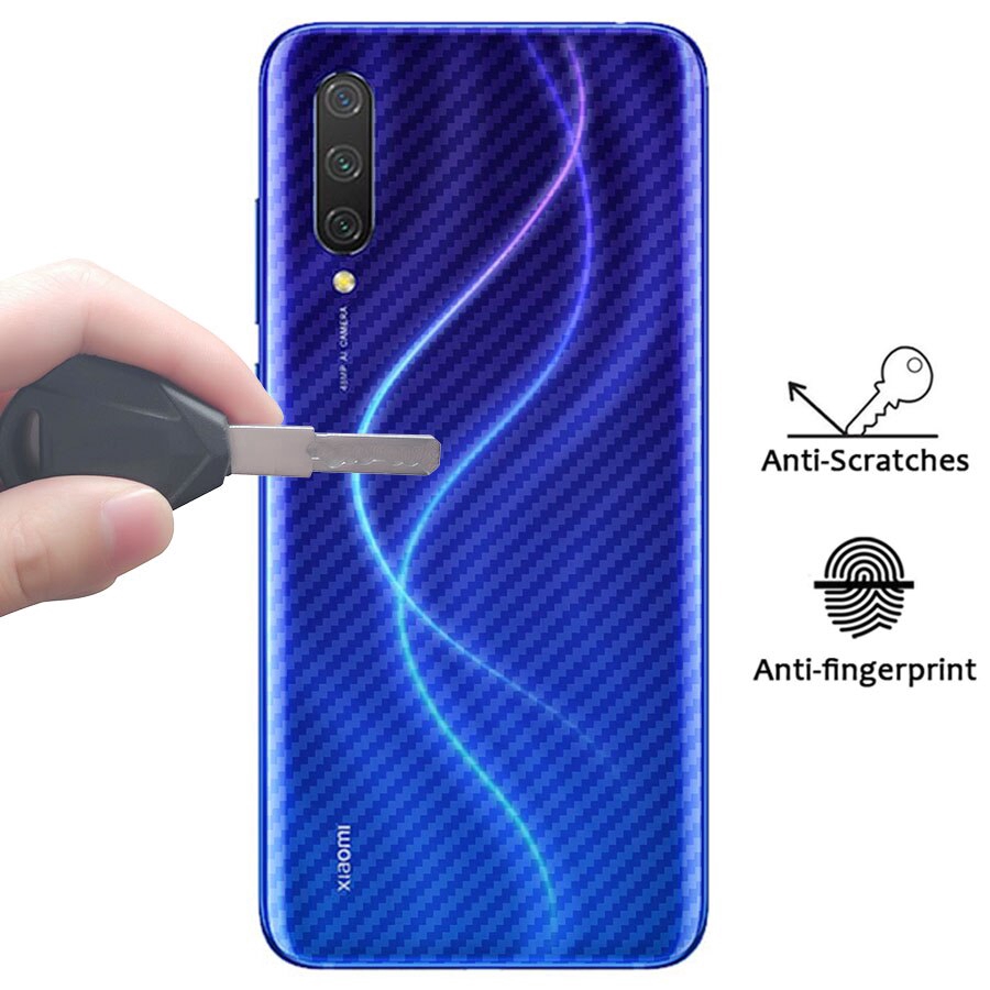 3D Carbon Fiber cover Sticker Back Screen Protector For Xiaomi Mi A3 MiA3 Mi9T 9T 9 8 SE Pro Lite