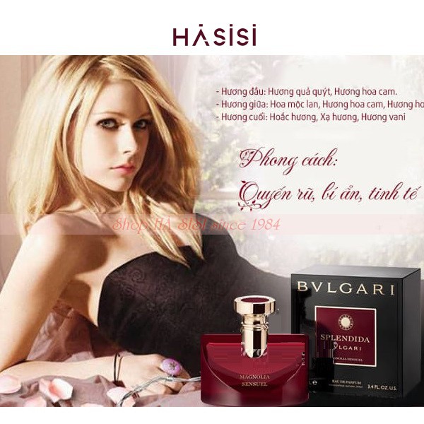 Nước hoa mini nữ BVLGARI - Splendida Magnolia Sensuel EDP 5ml