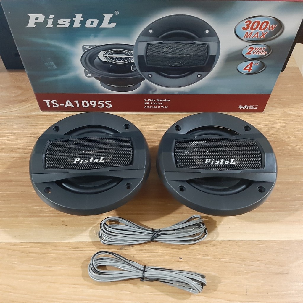 Bộ 2 Loa Cánh Cửa Công Suất 300W Cho Ô Tô Xe Hơi - Loa Đồng Trục 4inch/ 10cm  2 Đường Tiếng Riêng Biệt