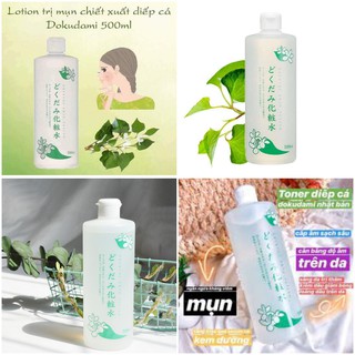 Nước hoa hồng Diếp Cá Toner Dokudami Natural Skin Lotion Nhật Bản 500ml