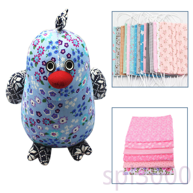 Vải cotton thoáng mát họa tiết hoa cho may vá và làm phụ kiện