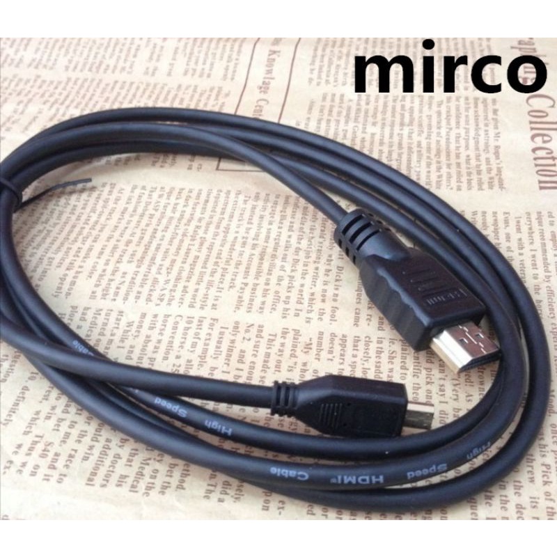 Dây micro HDMI nối điện thoại máy tính bảng camera máy ảnh với màn hình tivi cổng HDMI