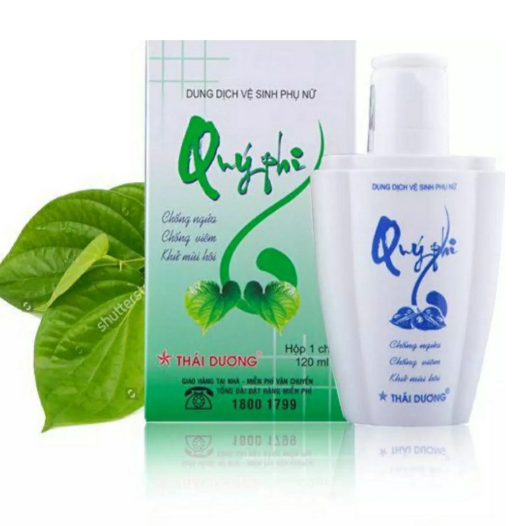 Dung Dịch Vệ Sinh Phụ Nữ Quý Phi Đỏ 120ml - hết nấm ngứa, khử mùi hôi -Sao Thái Dương