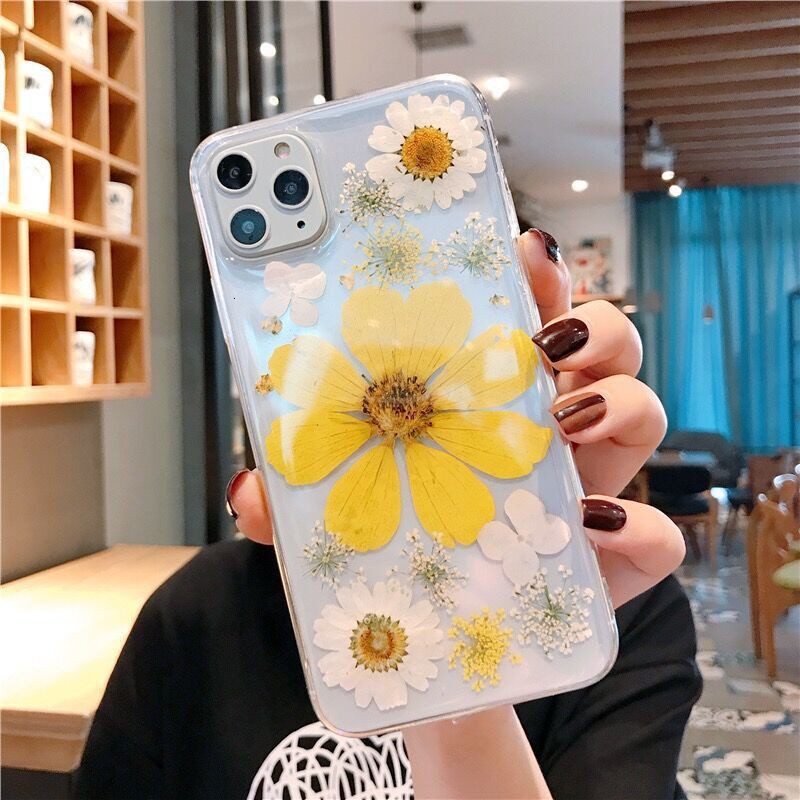 Ốp điện thoại silicon họa tiết hoa cúc 83cc cho iPhone 6 6S 7 8 Plus X Xr XsMax 11 Pr