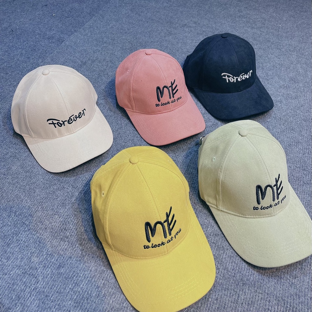 Mũ lưỡi trai Nón kết thêu chữ ME Fashion 392 phong cách Ulzzang form unisex nam nữ