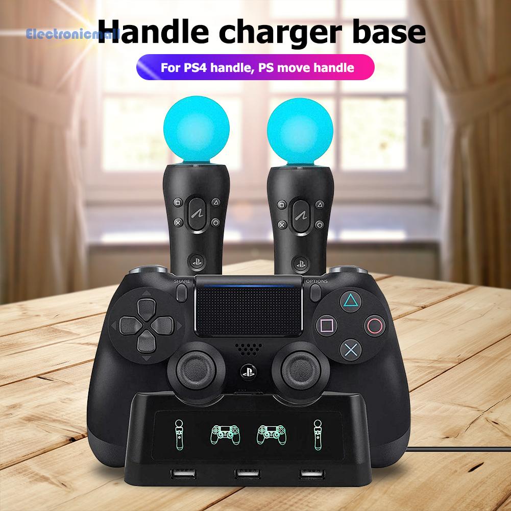 Đế Sạc 4 Trong 1 Cho Tay Cầm Chơi Game PS4+PS