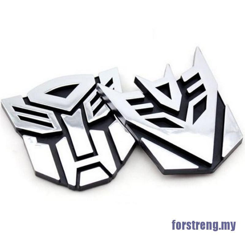 Miếng Dán Trang Trí Xe Hơi Hình Transformers 3d Độc Đáo