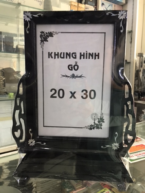 Khung hình gỗ thờ cao cấp 20x25 va 20x30