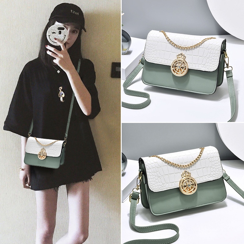 Túi Xách Đeo Chéo Một Bên Vai Hình Vuông Nhỏ Phong Cách Hàn Quốc Đơn Giản Hợp Thời Trang Cho Nữ