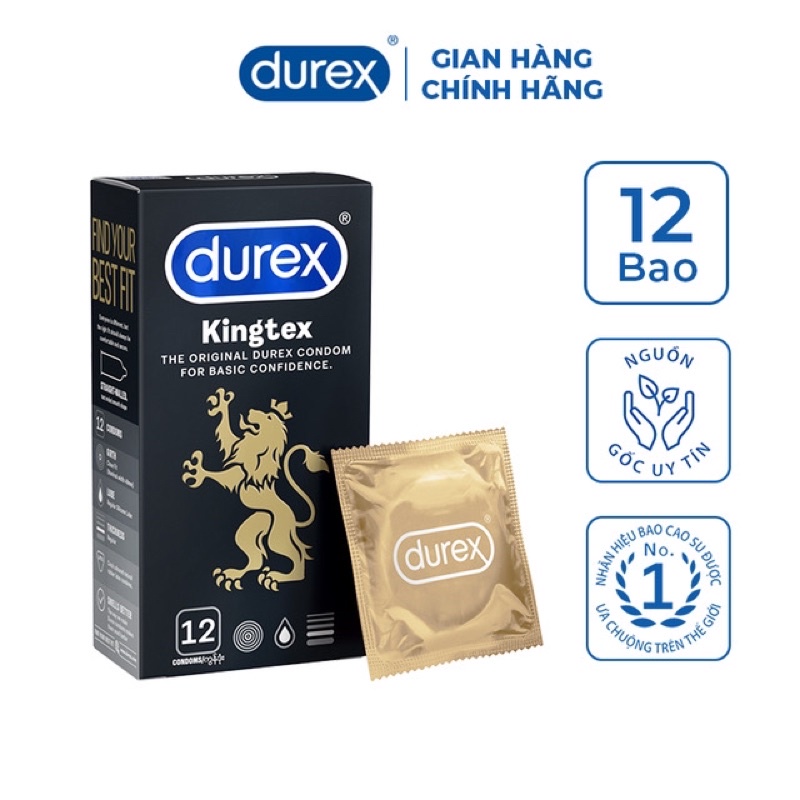 Bao Cao Su Durex Hộp 12 Cái