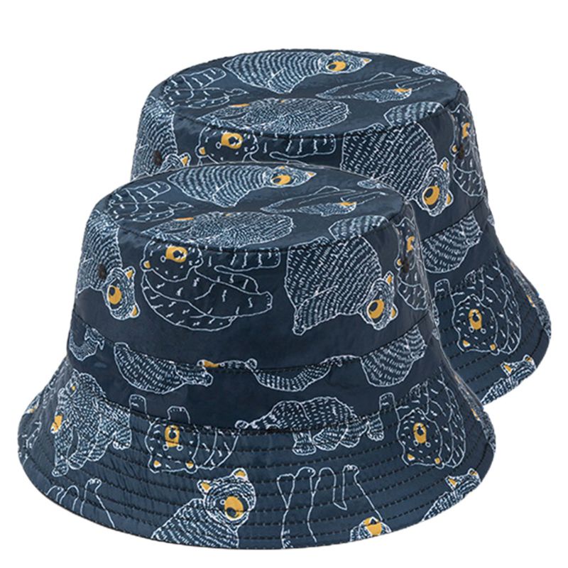 Nón Bucket Chống Nắng In Họa Tiết Động Vật Dễ Thương Có Thể Gấp Gọn Cho Nam Và Nữ