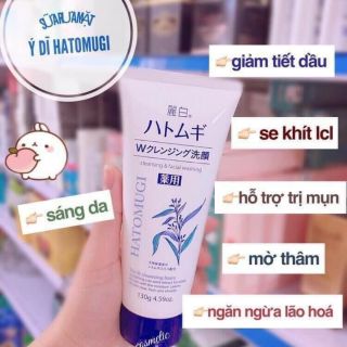 ❌#Sữa #rửa #mặt #ý #dĩ #Hatomugi #Naturie #Nhật_Bản❌