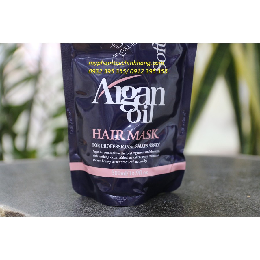 MẶT NẠ LỤA TƠ TẰM NƯỚC HOA ARGAN SOFTSEDUCE 500ML | BigBuy360 - bigbuy360.vn