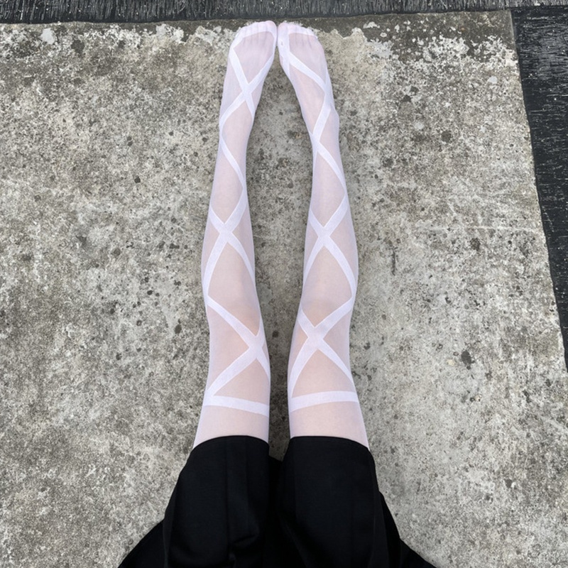 Xiangbao Quần Tất Mỏng Kẻ Sọc Gợi Cảm Cho Nữ