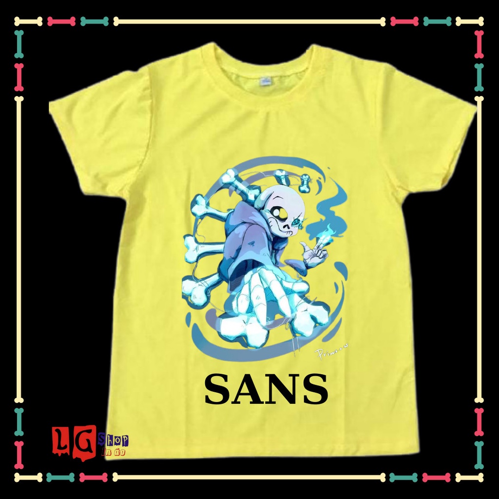 ÁO THUN IN HÌNH SANS UNDERTABLE - BIỆT ĐỘI GANGSTER CHO BÉ TRAI ( TỪ 10KG ĐẾN 90KG)