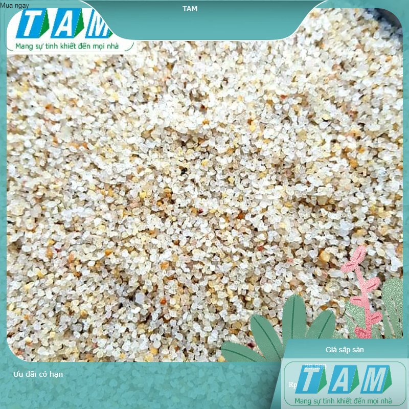 1 kg Cát Thạch Anh Lọc Nước hoặc dùng cho bể cá