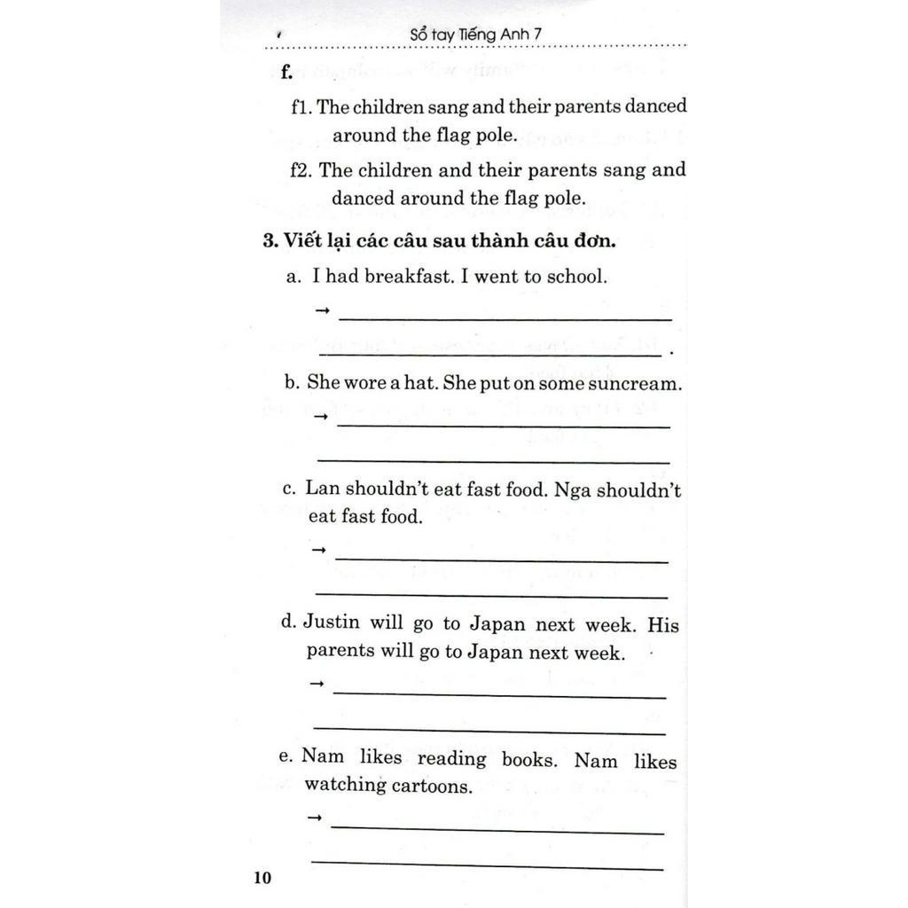 SÁCH - sổ tay tiếng anh lớp 7