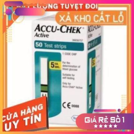 [FREE SHIP - SIÊU SALE - GIÁ SỐC} Que thử đường huyết Accu-Chek active 50 que