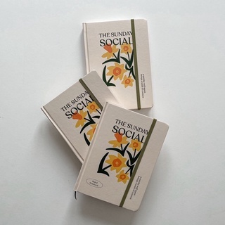 Sổ tay A5 CRABIT ghi chép chấm dot//kẻ ngang/ô vuông/trơn 130gsm chuyên bullet journal, vẽ - SUNDAY SOCIAL